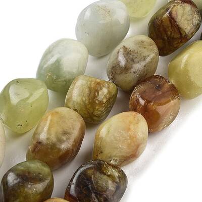 Natural Xiuyan Jade Beads Strands