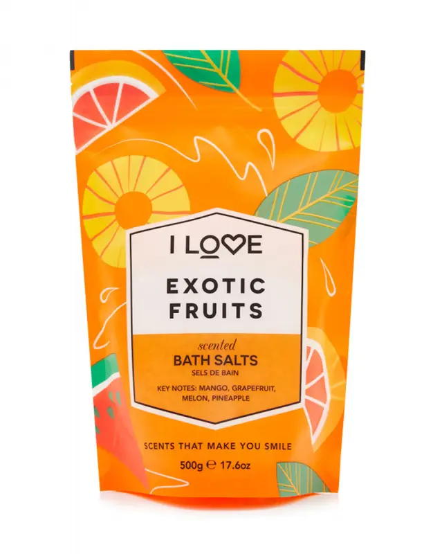 I Love, Signature Collection, Exotic Fruit, Bath Salt, 500g