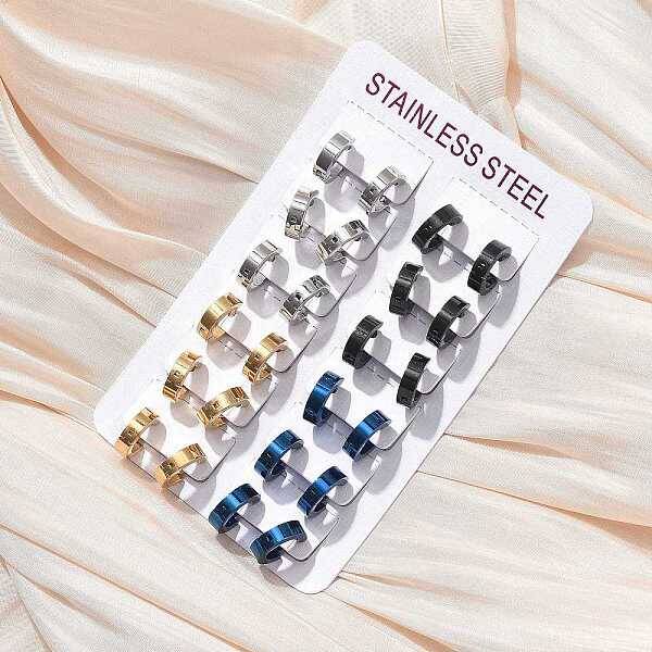 304 Stainless Steel Hoop Earrrings for Women