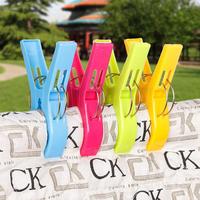 Colorful Beach Towel Clip, 8/16 Counts Multipurpose Towel Hanger Clip, Durable Plastic Clothes Drying Clip, Home Organizer fo...
