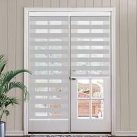 SEEYE Cordless Zebra Blinds for Window, French Door Blinds Free-Stop Roller Window Shades with Valance 18 - 72\