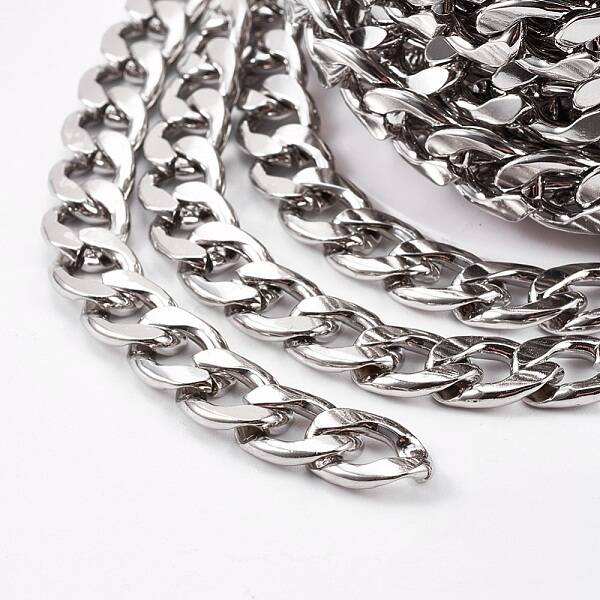 Non-Tarnish 304 Stainless Steel Cuban Link Chains