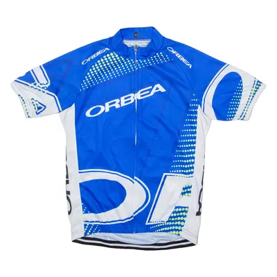 ORBEA Full Zip Cycling Mens Jersey Blue High Neck M