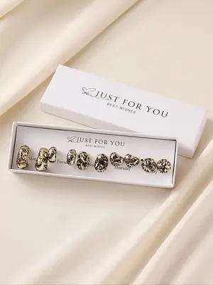 Cute Christmas Themed Stud Earrings, Snowman & Gingerbread Man & Tree & Wreath Design Earrings, Fashion Jewelry Accessories f...