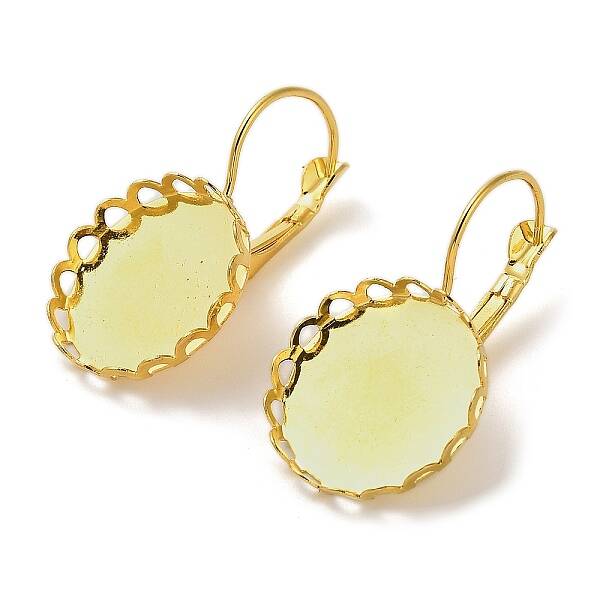 Brass DIY Leverback Earring Settings