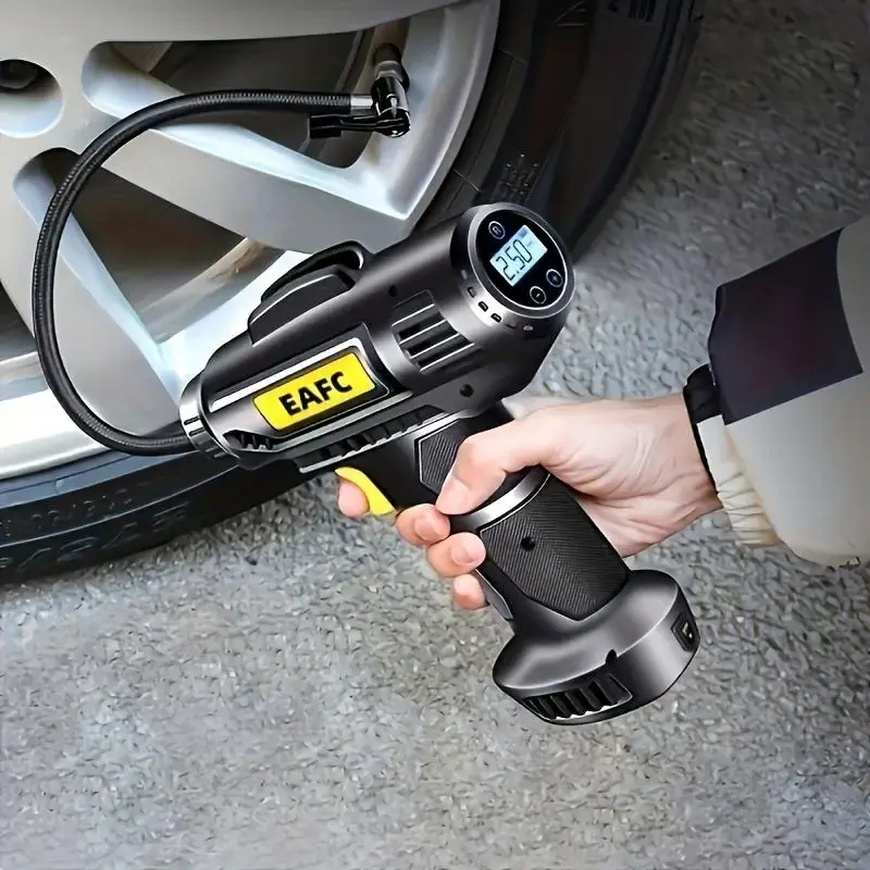 1 Set Universal Car Mini Inflator Pump, Multifunctional Portable Handheld Air Compressor, Car Tyre Repair & Fitting Tools