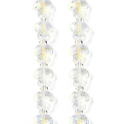 Transparent Glass Enamel Beads Strands