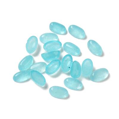 Natural White Jade Dyed Cabochons