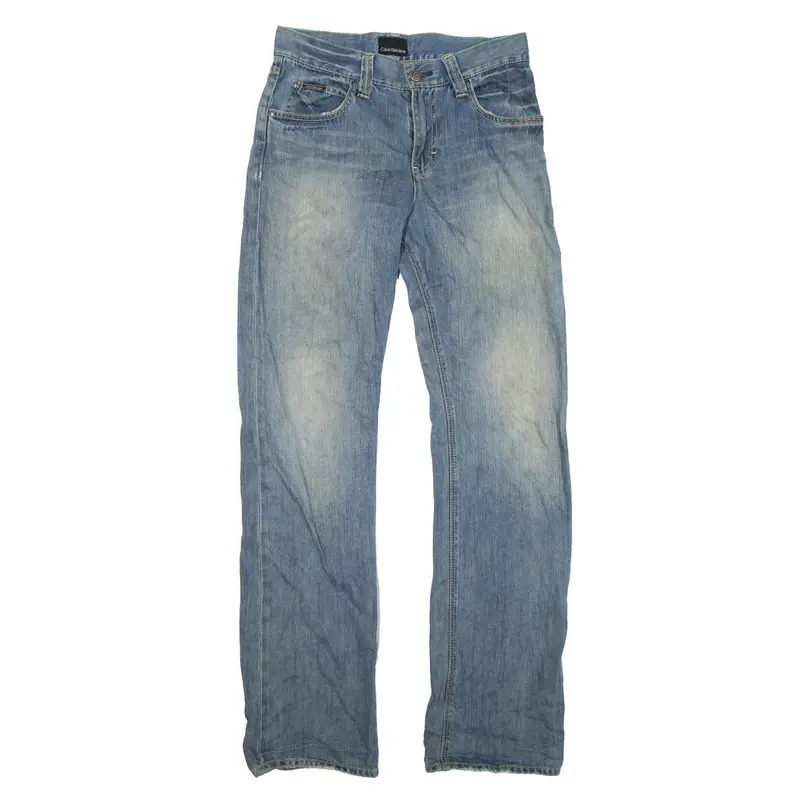 CALVIN KLEIN Jeans Blue Denim Relaxed Straight Womens W29 L34