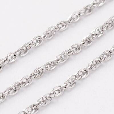 Tarnish Resistant 304 Stainless Steel Rope Chains