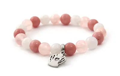 Agato Jade Bead Bracelet And Jade MINK07/17