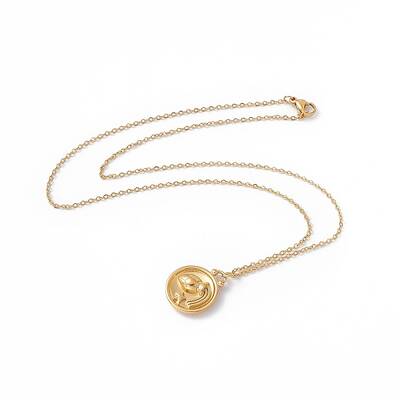 Ion Plating(IP) 304 Stainless Steel Pendant Necklace for Men Women