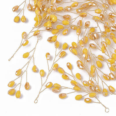 Glass Seed Beads Wire Wrapped Big Pendants