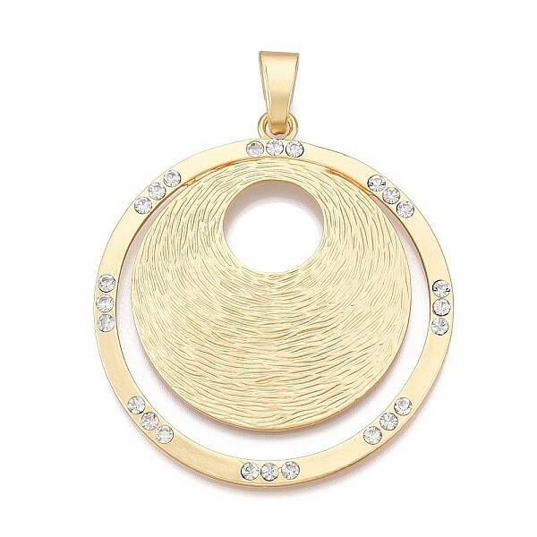 Plating Alloy Rhinestone Big Pendants