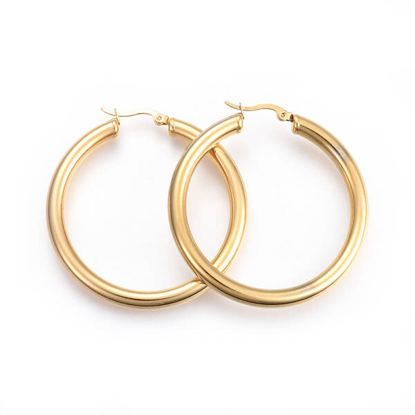 201 Stainless Steel Big Hoop Earrings