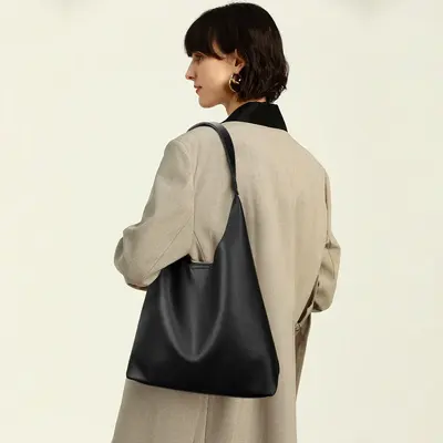 KKXIU Hobo Bags for Women Soft PU Leather,Simple Large Capacity Crossbody Purses ,Tote Purse Bag Slouchy Shoulder Handbag