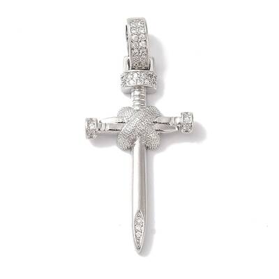 Rack Plating Brass & Cubic Zirconia Pendants