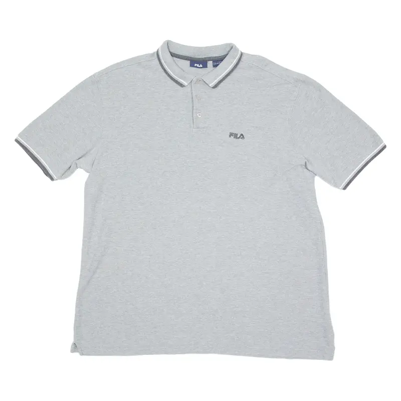 FILA Mens Polo Shirt Grey 2XL