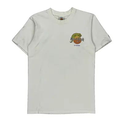 St. Thomas Hard Rock Cafe Graphic T-Shirt - Small White Cotton