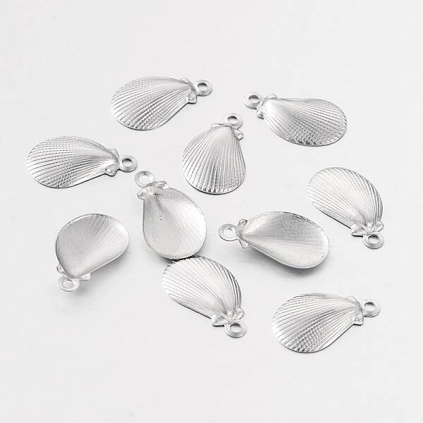 Shell 316 Surgical Stainless Steel Filigree Charms