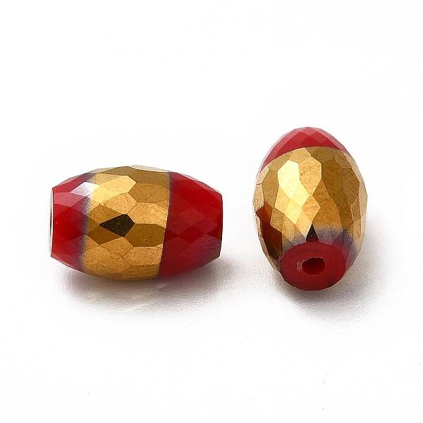 Opaque Electroplate Glass Beads