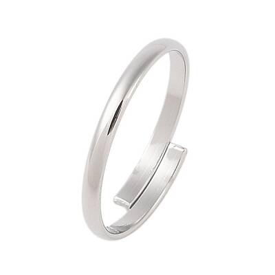 Non-Tarnish 304 Stainless Steel Plain Band Rings