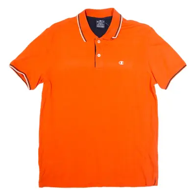 CHAMPION Mens Polo Shirt Orange S