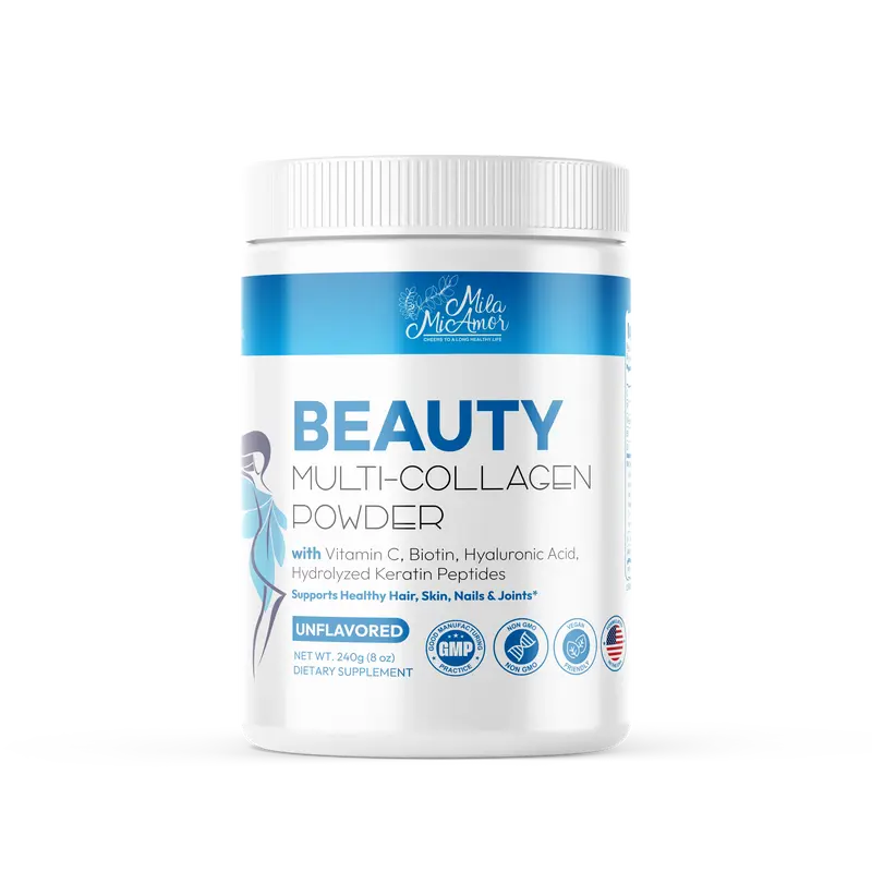 Beauty Multi-Collagen Powder | Non-GMO | Vegan | 30 Servings