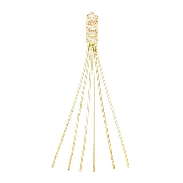 Brass Chains Tassel Big Pendnants