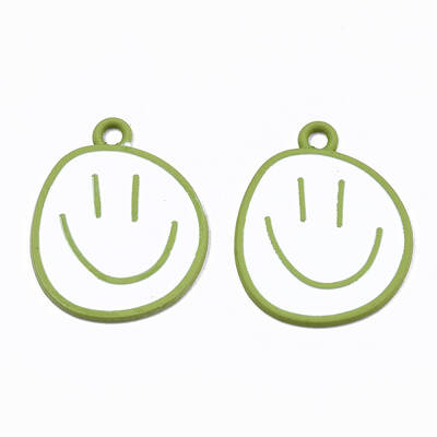 Spray Painted Alloy Pendants