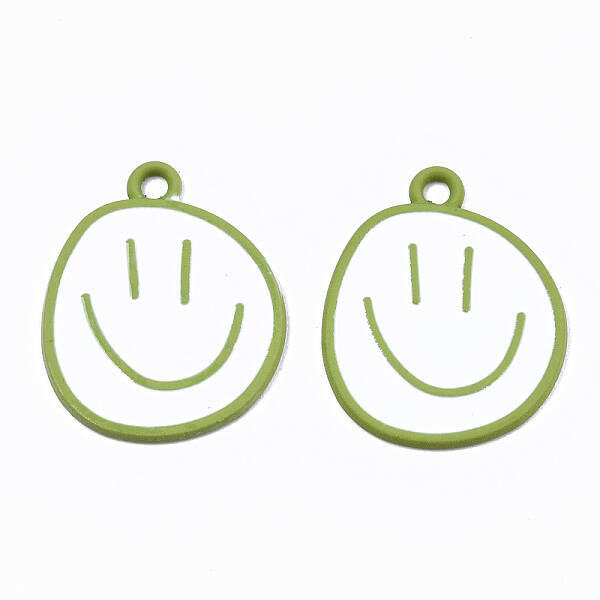 Spray Painted Alloy Pendants