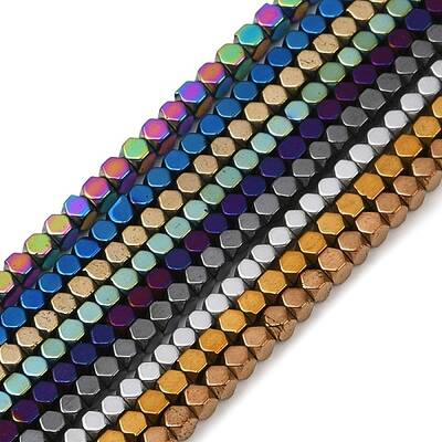 Electroplate Non-magnetic Synthetic Hematite Beads Strands
