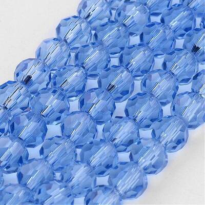 Transparent Glass Bead Strands