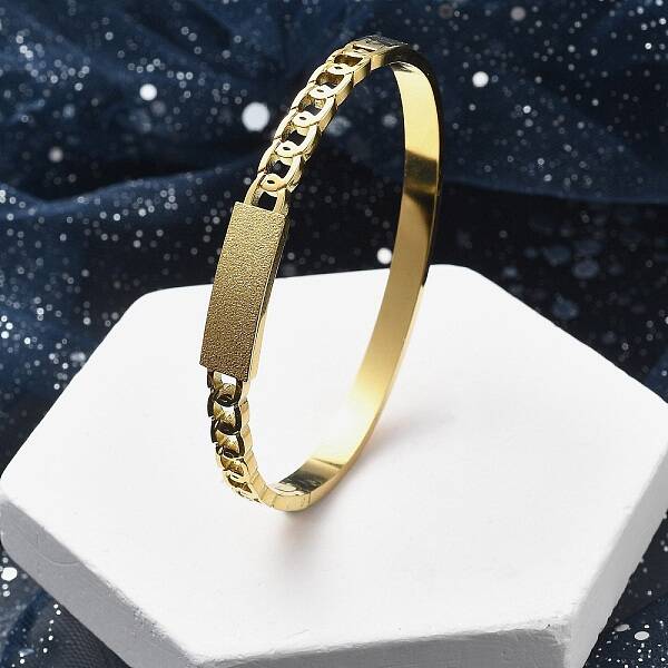 Ion Plating(IP) 304 Stainless Steel Hinged Bangles for Women