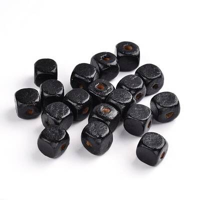 Dyed Natural Wood Beads