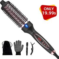 Betahouse 9 Heat Temps Thermal Brush Curling Iron Brush for Blowout Look, Portable Straightening Curling Ionic Hair Curler 1....