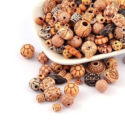 Mixed Antique Style Acrylic Beads