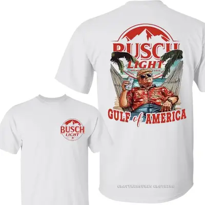 Trump 45th 47 th Gulf Of America Busch Light Shirt, Gulf Of America Est 2025, Gulf Of Usa, Beach Lover Gift, Summer Vacation ...