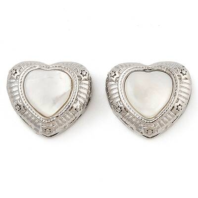 Brass and White Shell Multi-Strand Links
