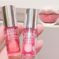 Moisturizing Lip Oil, 2 Counts/set Long Lasting Hydrating Lip Gloss, Glossy Lip Glaze, Portable Lip Plumper for Daily Makeup...
