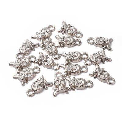 Skull CCB Plastic Pendants