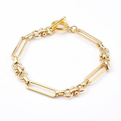 Brass Link Chain Bracelets