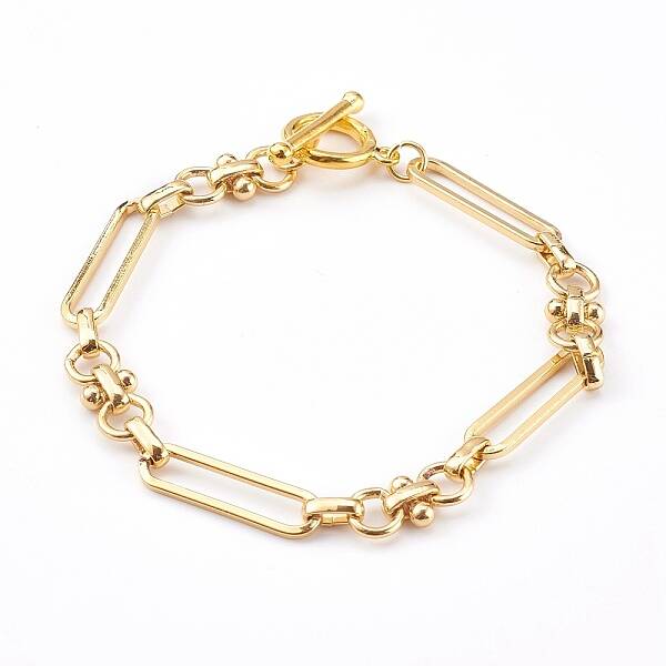 Brass Link Chain Bracelets