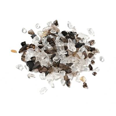 Natural Quartz Crystal & Smoky Quartz Beads