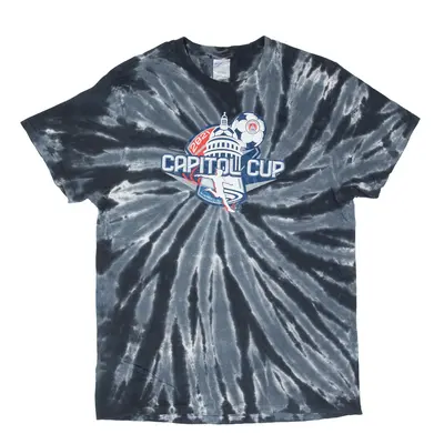 PORT & COMPANY 2021 Capitol Cup Sacramento United Tie Dye USA T-Shirt Grey Short Sleeve Mens M
