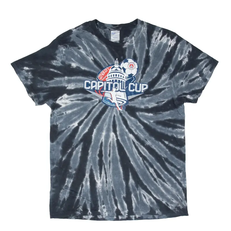 PORT & COMPANY 2021 Capitol Cup Sacramento United Tie Dye USA T-Shirt Grey Short Sleeve Mens M