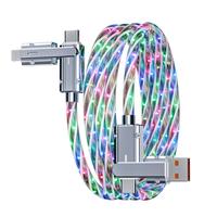 120W 4-in-1 Data Cable, Multifunctional Anti-interference Mobile Phone Charging Cable, Support Type-C to Type-C Reverse Charg...