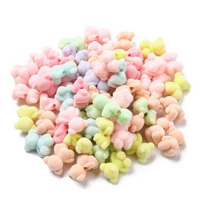 Flocky Acrylic Beads