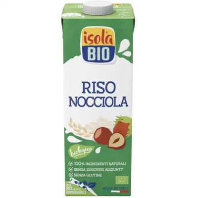 Abafoods srl Isola Bio® Hazelnut Rice Drink 1 Liter