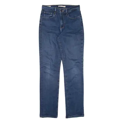 LEVI'S 724 BIG E High Rise Womens Jeans Blue Regular Straight W28 L32
